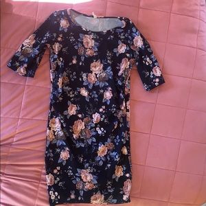 Pink blush maternity dress